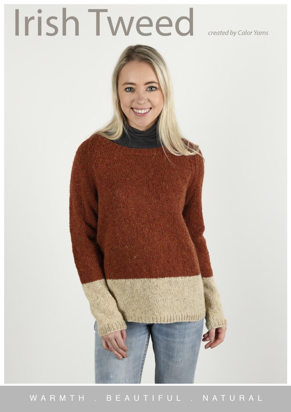 Irish Tweed - Two Tone Sweater (CY123)